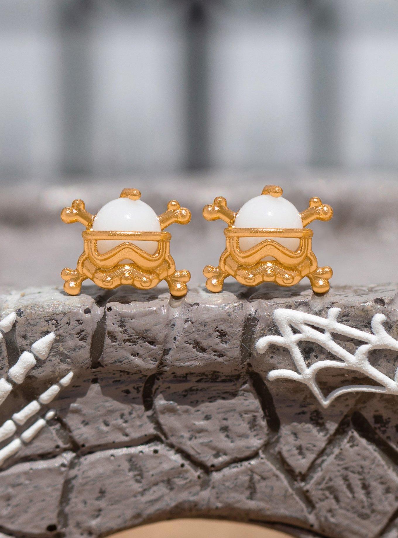 Star Wars X Girls Crew Stormtrooper Crossbones Stud Earrings, , alternate