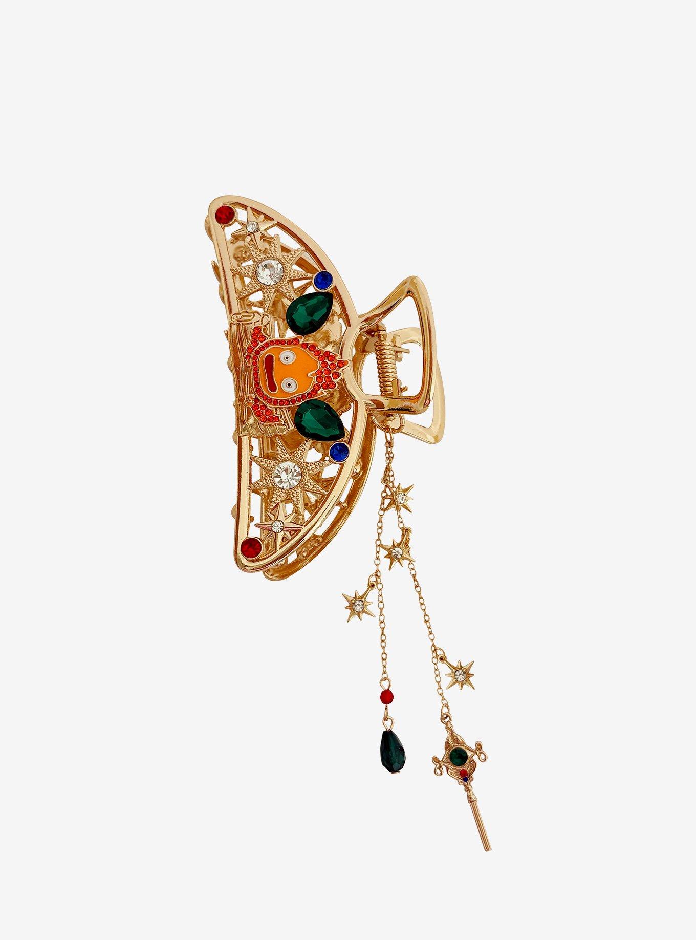 Studio Ghibli® Howl's Moving Castle Calcifer Gem Claw Hair Clip, , hi-res
