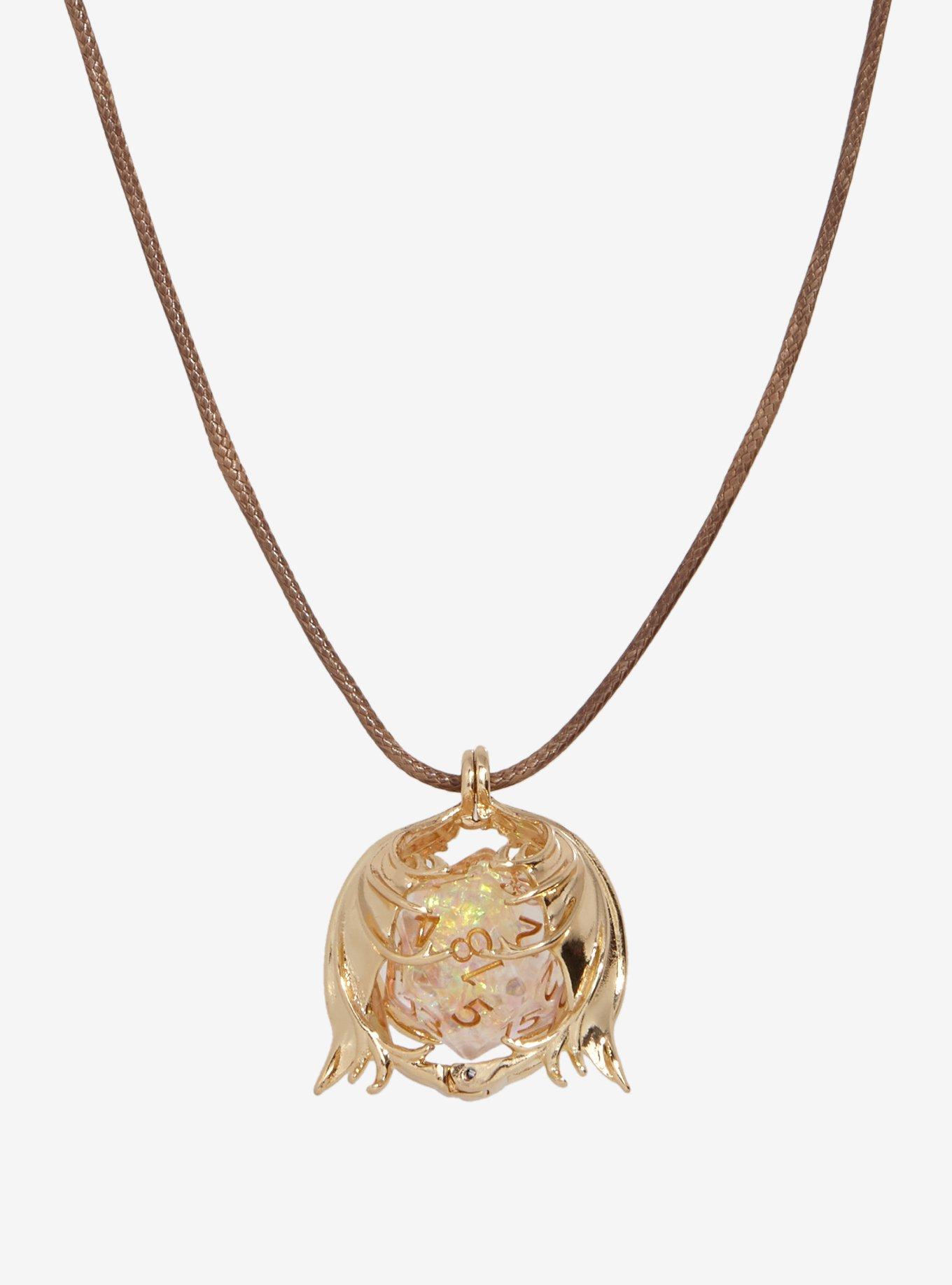 Dungeons & Dragons Dice Dragon Wing Necklace, , alternate