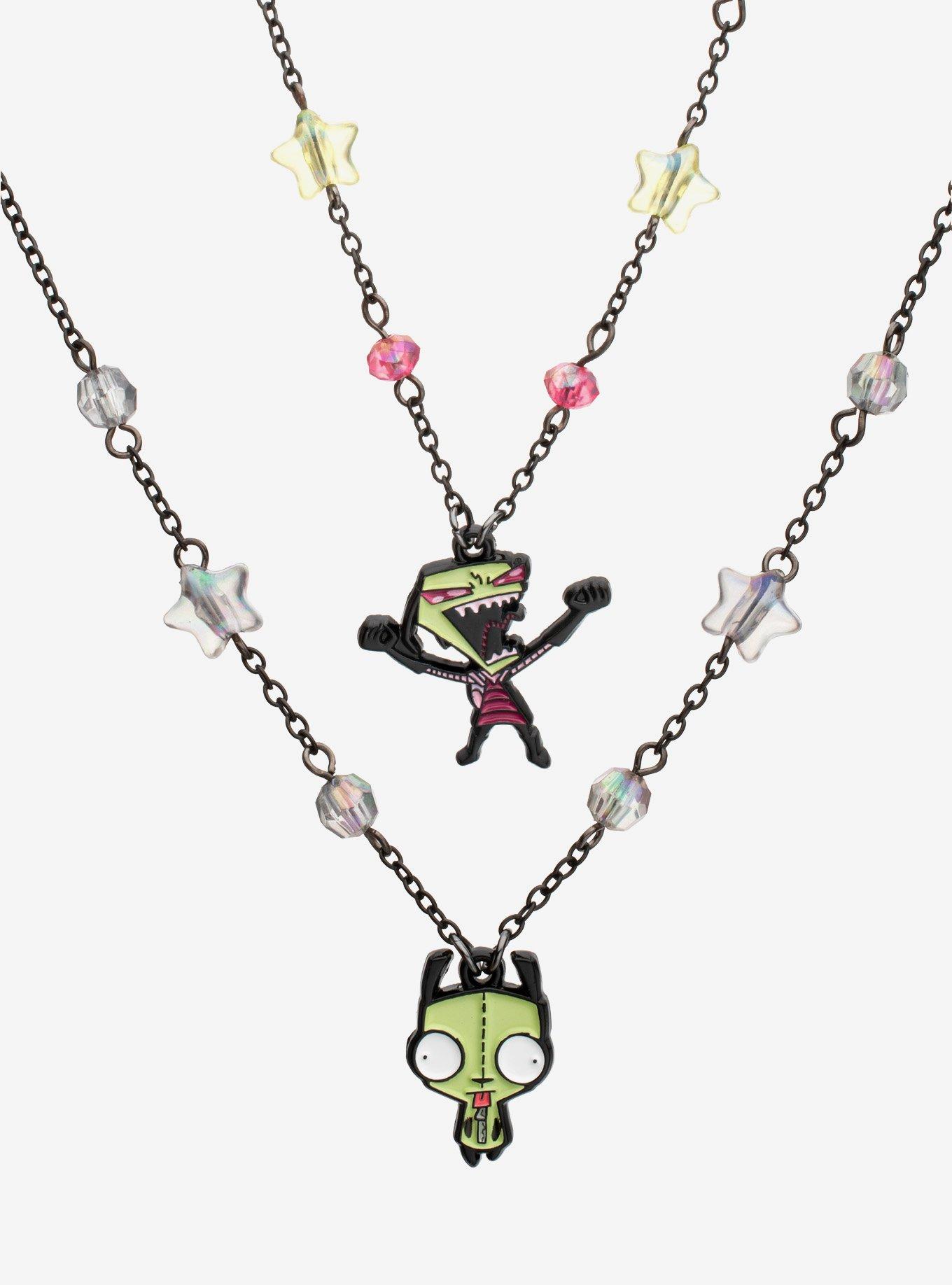 Invader Zim GIR & Zim Best Friend Necklace Set, , hi-res