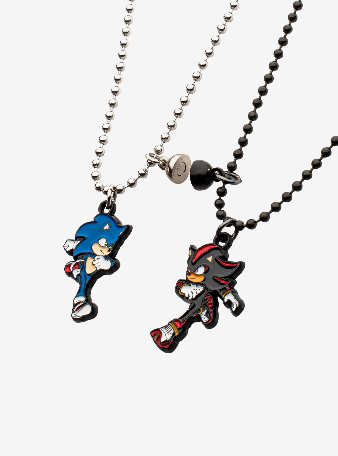 Sonic The Hedgehog 3 Sonic & Shadow Best Friend Necklace Set, , alternate