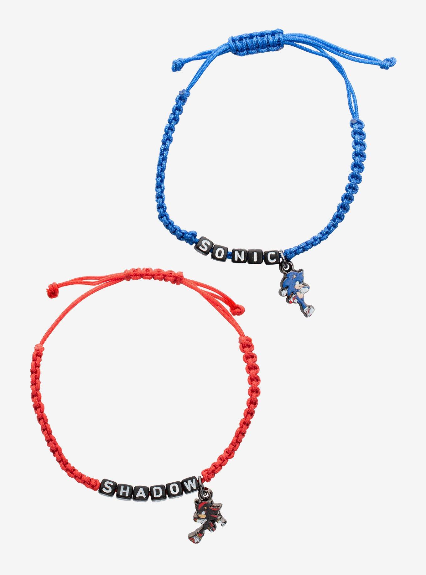 Sonic The Hedgehog 3 Sonic & Shadow Cord Bracelet Set, , hi-res