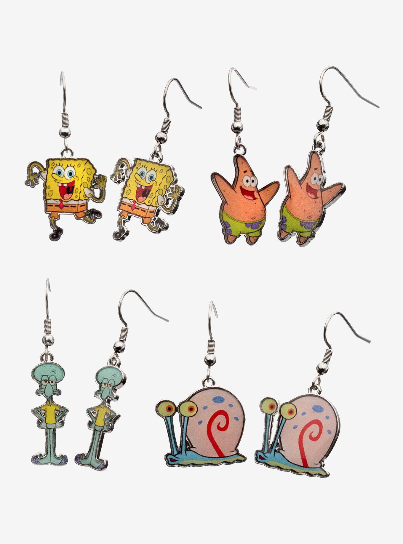 SpongeBob SquarePants Character Drop Earring Set, , hi-res