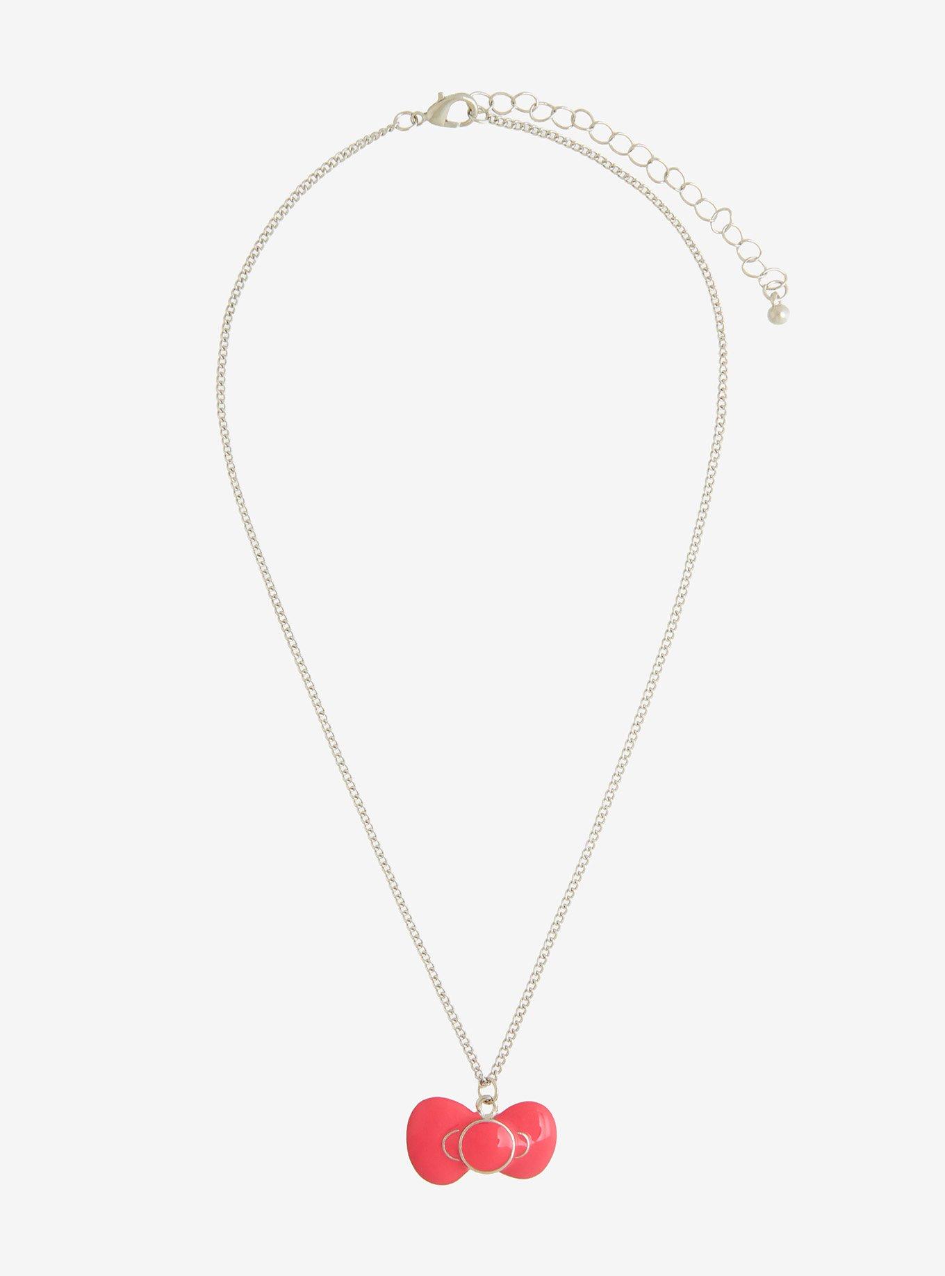 Hello Kitty Puff Bubble Bow Necklace, , hi-res