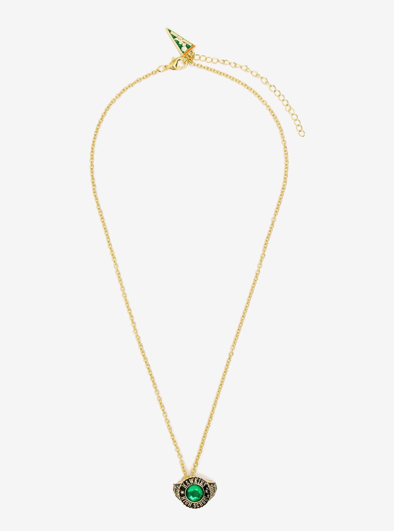 Stranger Things Hawkins High Class Ring Necklace, , hi-res