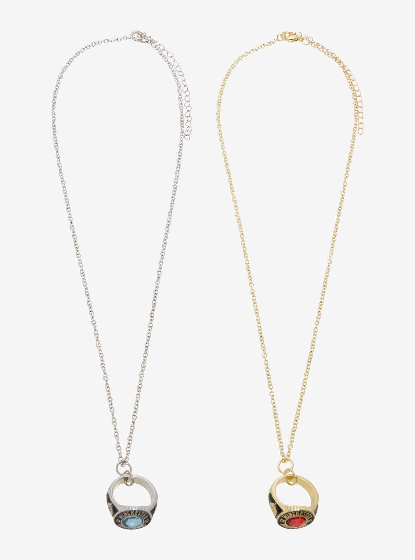 Supernatural Winchester Brothers Ring Best Friend Necklace Set, , hi-res
