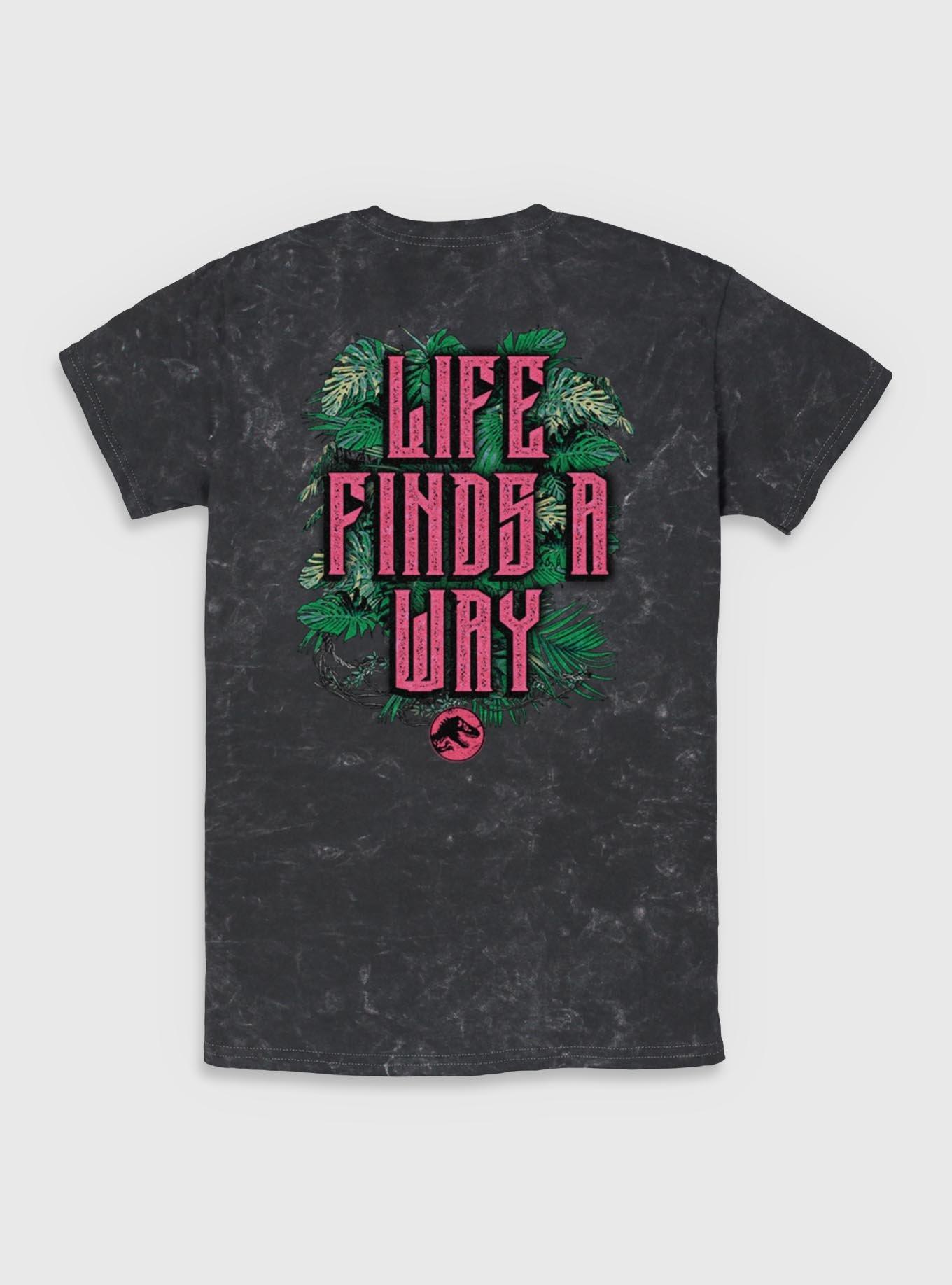 Jurassic Park Life Finds A Way Iconic Dinosaurs Mineral Wash T-shirt Her Universe Web Exclusive, , hi-res