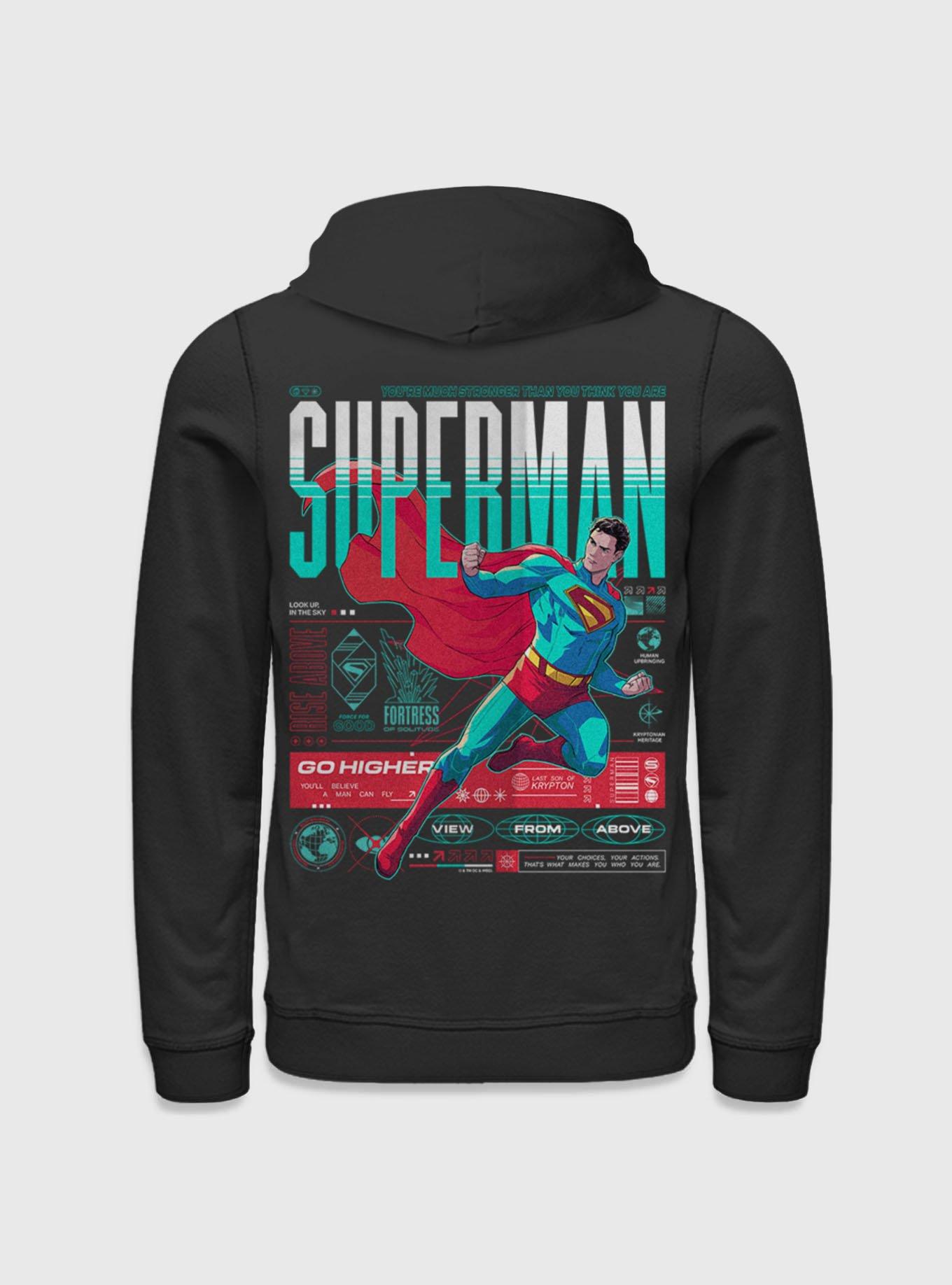 DC Comics Superman Go Higher Rise Above Hoodie Her Universe Web Exclusive, , hi-res