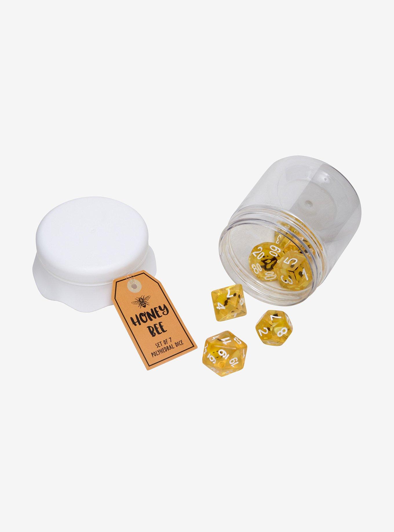Honey Bee Polyhedral Dice Set Hot Topic Exclusive, , hi-res