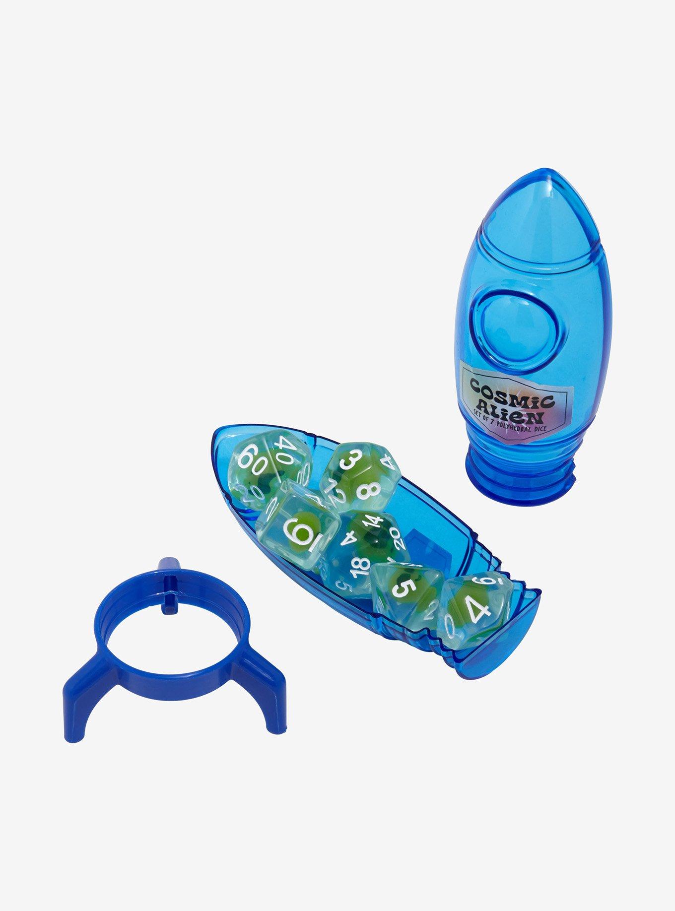 Cosmic Alien Polyhedral Dice Set Hot Topic Exclusive, , hi-res