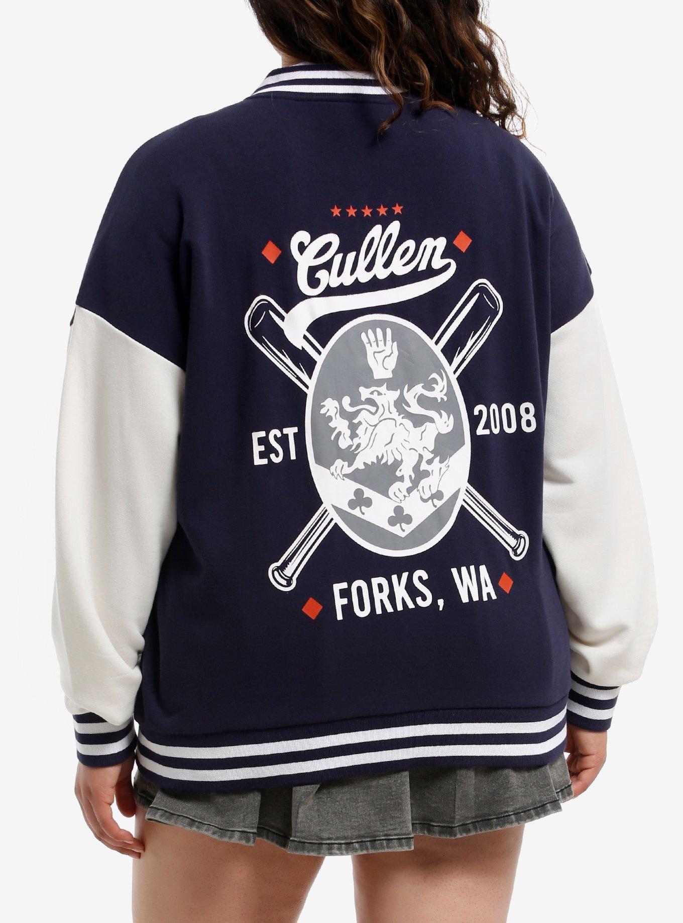 Twilight Cullen Baseball Varsity Jacket Plus Size, , hi-res