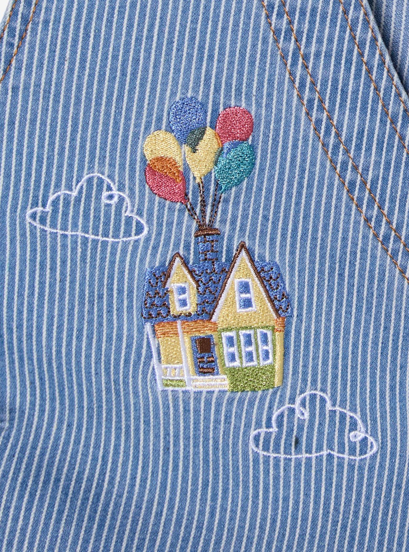 Disney Pixar Up Young Carl & Ellie Denim Dress, LIGHT WASH, alternate - view 4