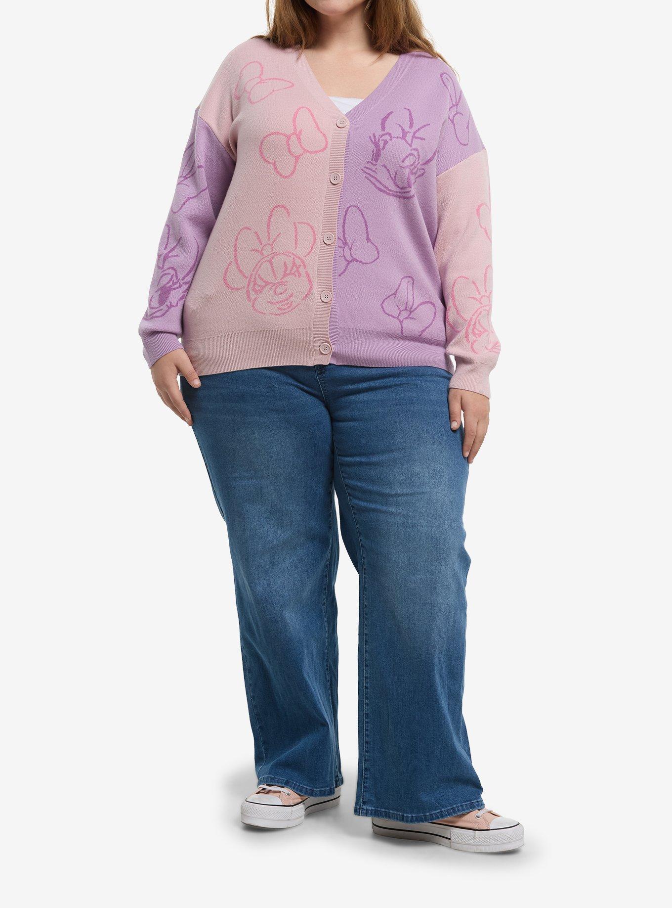 Her Universe Disney Minnie Mouse & Daisy Duck Split Cardigan Plus Size Her Universe Exclusive, , hi-res