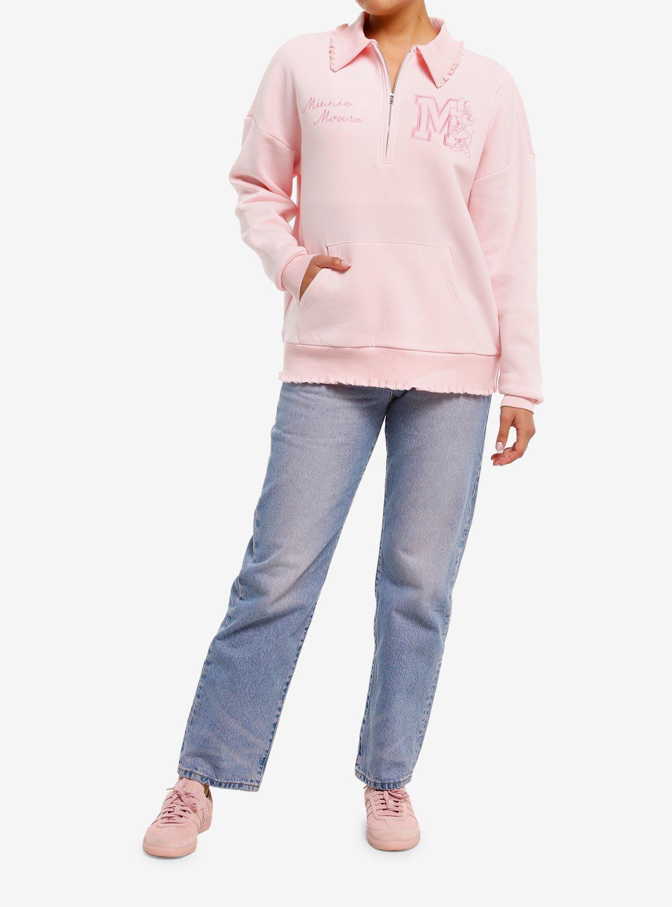 Her Universe Disney Minnie Mouse Quarter Zip Sweatshirt Her Universe Exclusive, , hi-res