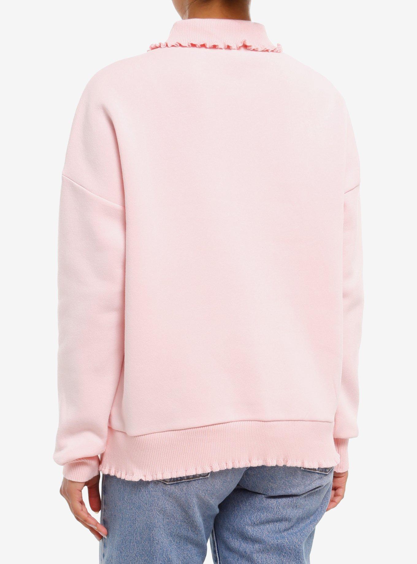 Her Universe Disney Minnie Mouse Quarter Zip Sweatshirt Her Universe Exclusive, PINK, alternate - view 3
