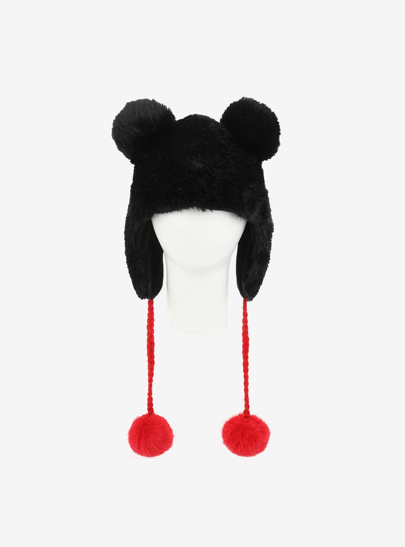 Disney Mickey Mouse Ears Plush Tassel Beanie, , hi-res