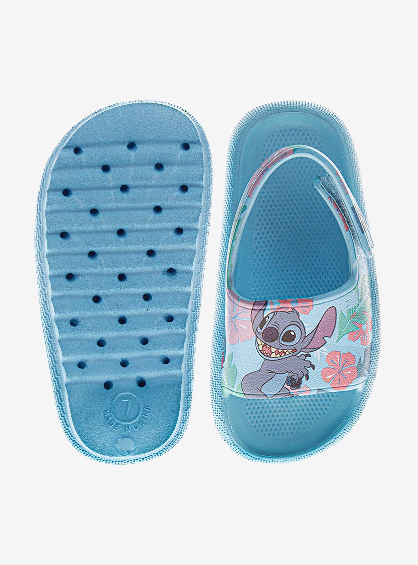 Disney Lilo & Stitch and Angel Toddler & Kids Slip-On Slides, BLUE, alternate