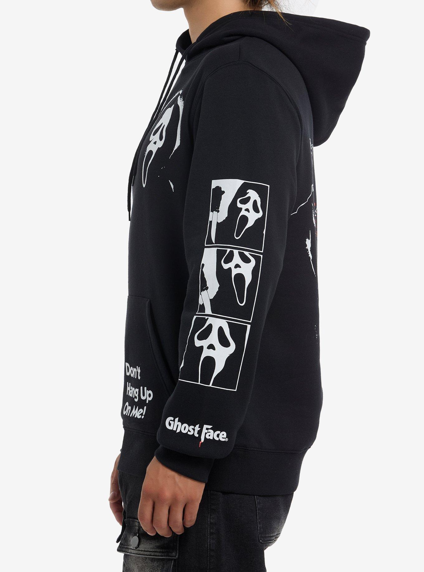 Ghost Face Don't Hang Up Hoodie, BLACK, alternate