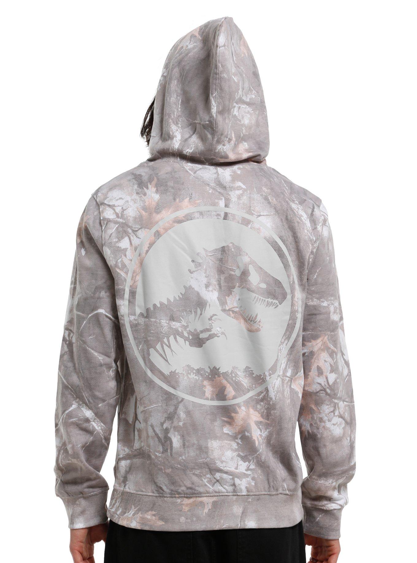 Jurassic Park Logo Tree Camo Hoodie, , hi-res