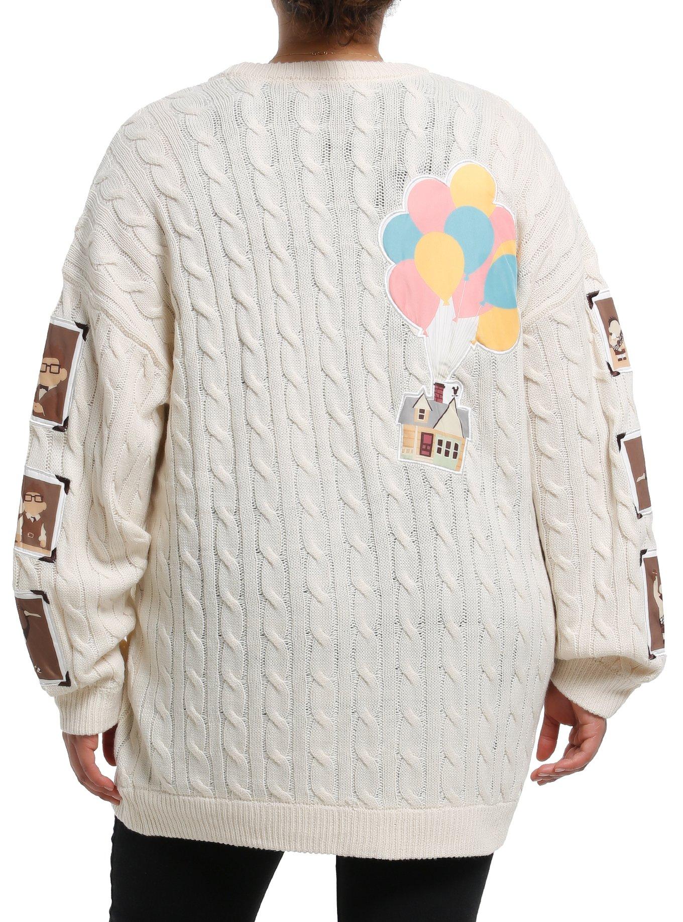 Her Universe Disney Pixar Up Photographs Cable Knit Cardigan Plus Size, , hi-res
