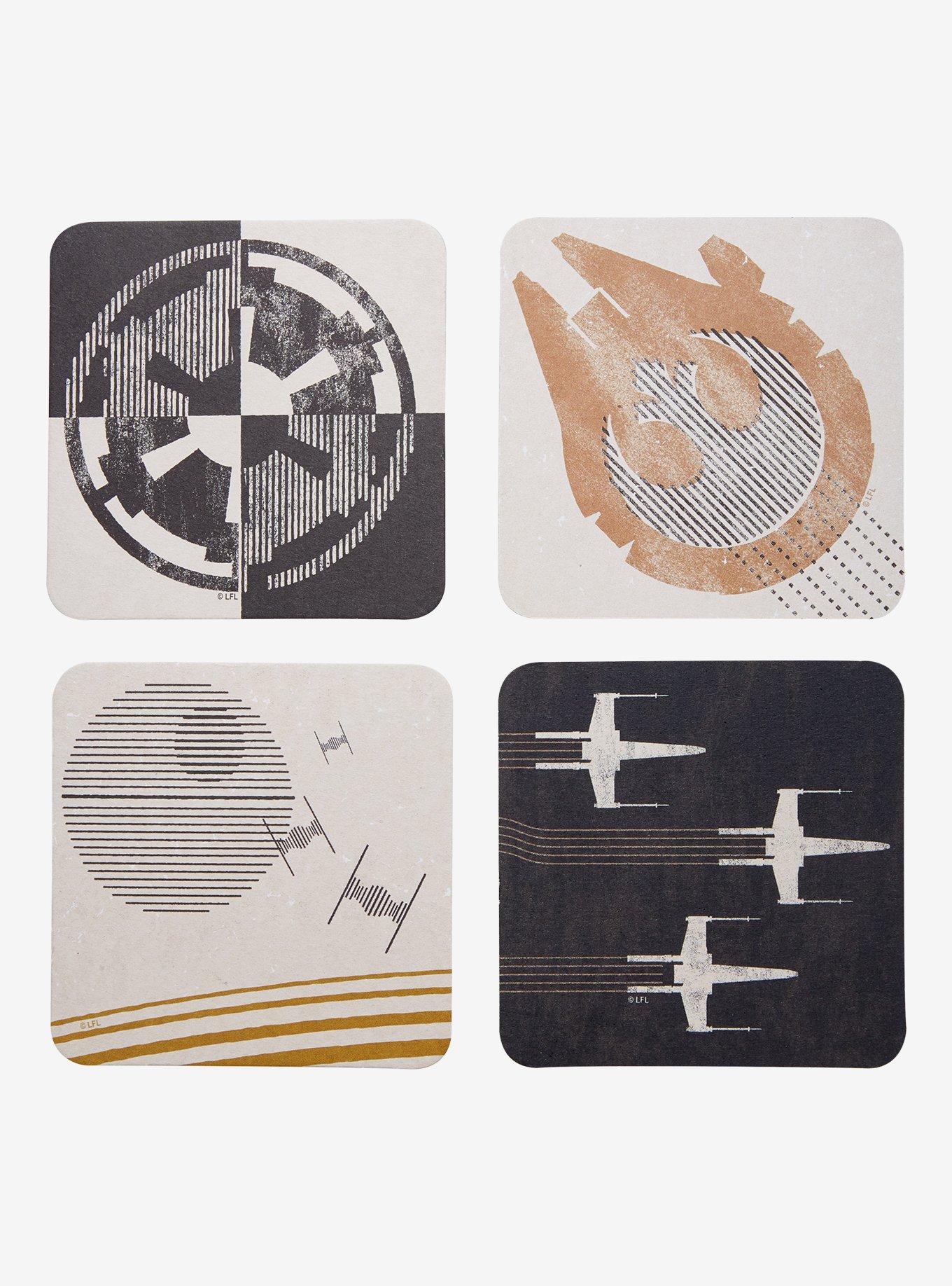 Star Wars Icons Drink Coasters - BoxLunch Exclusive, , alternate