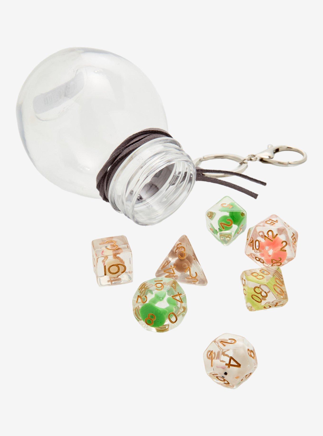 Forest Friends Polyhedral Dice Set Key Chain Hot Topic Exclusive, , hi-res