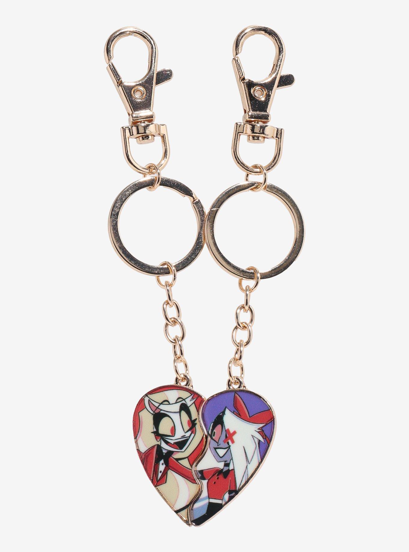 Hazbin Hotel Chaggie Heart Key Chain Set, , hi-res