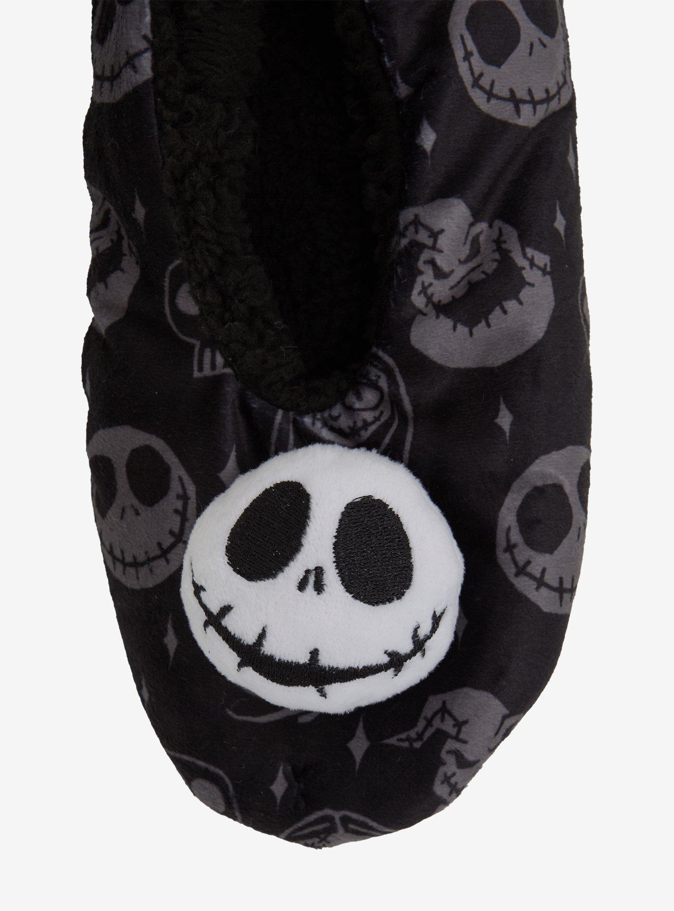 Disney The Nightmare Before Christmas Jack Skellington Slipper Socks &mdash; BoxLunch Exclusive, BLACK, alternate