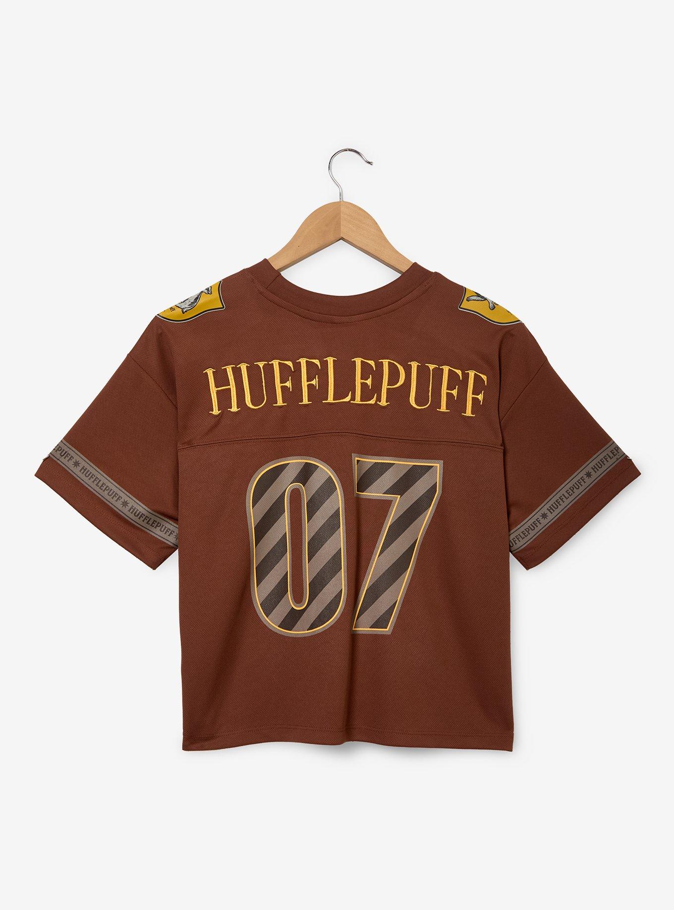 Harry Potter Hufflepuff Women's Cropped Football Jersey - BoxLunch Exclusive