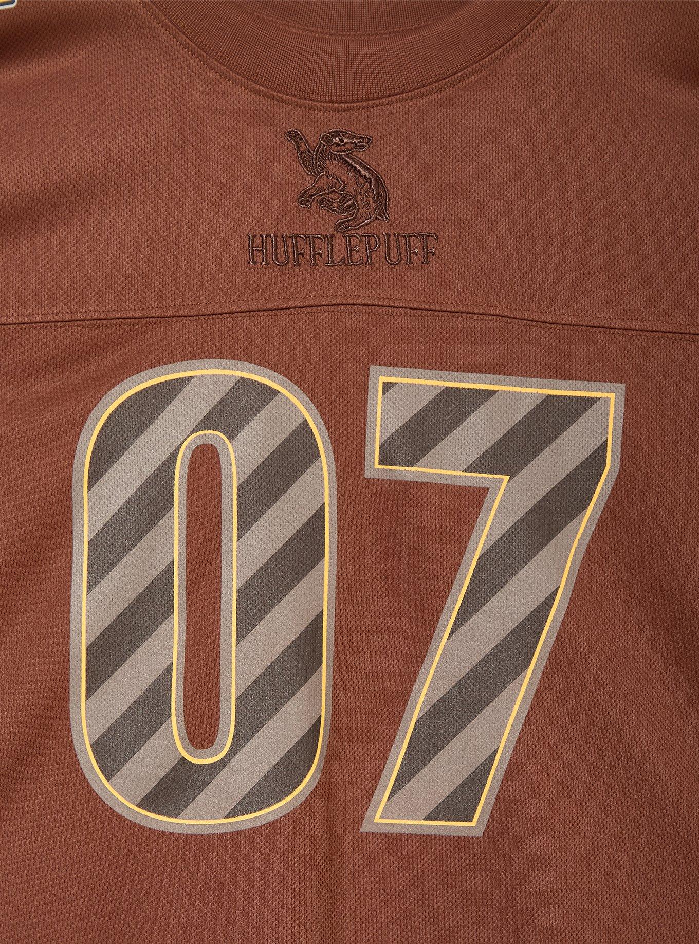 Harry Potter Hufflepuff Women's Cropped Football Jersey - BoxLunch Exclusive