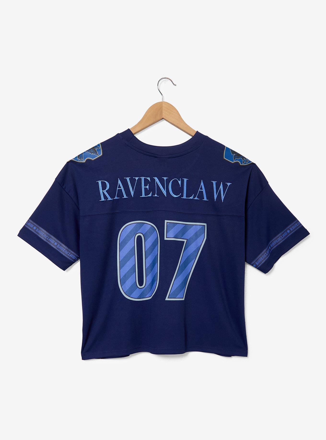 Harry Potter Ravenclaw Women's Plus Size Cropped Football Jersey - BoxLunch Exclusive, , hi-res