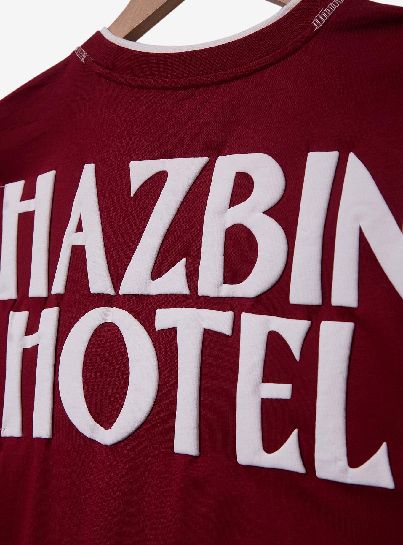 Hazbin Hotel Title Long Sleeve T-Shirt &mdash; BoxLunch Exclusive, RED, alternate
