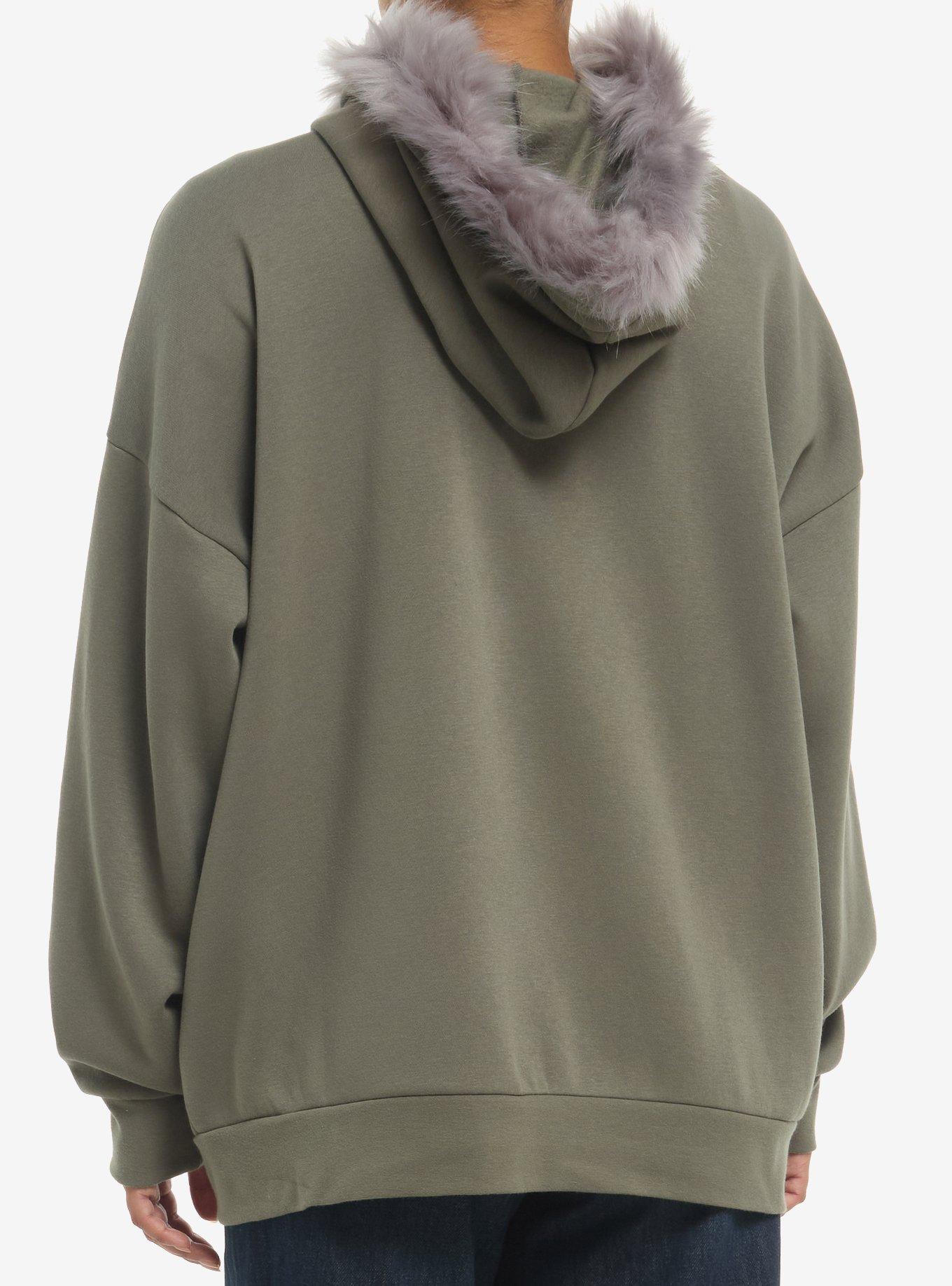 Disney Peter Pan Tinker Bell Fuzzy Hood Hoodie, MULTI, alternate - view 3