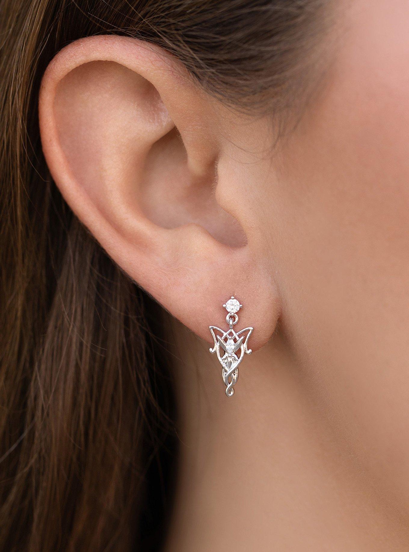 The Lord Of The Rings X Girls Crew Arwen Drop Earrings, , alternate