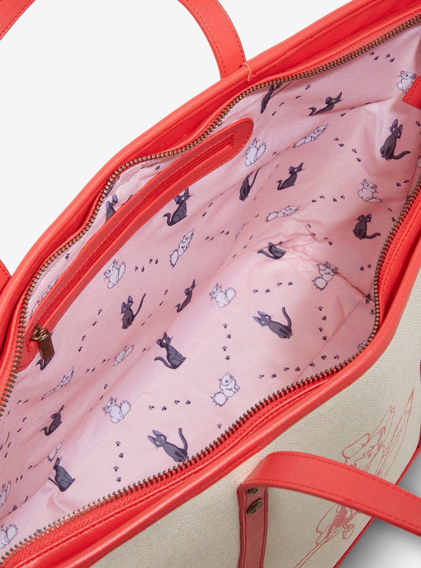 Studio Ghibli&reg; Kiki's Delivery Service Kiki Sketch Tote Bag With Coin Purse, , alternate - view 4