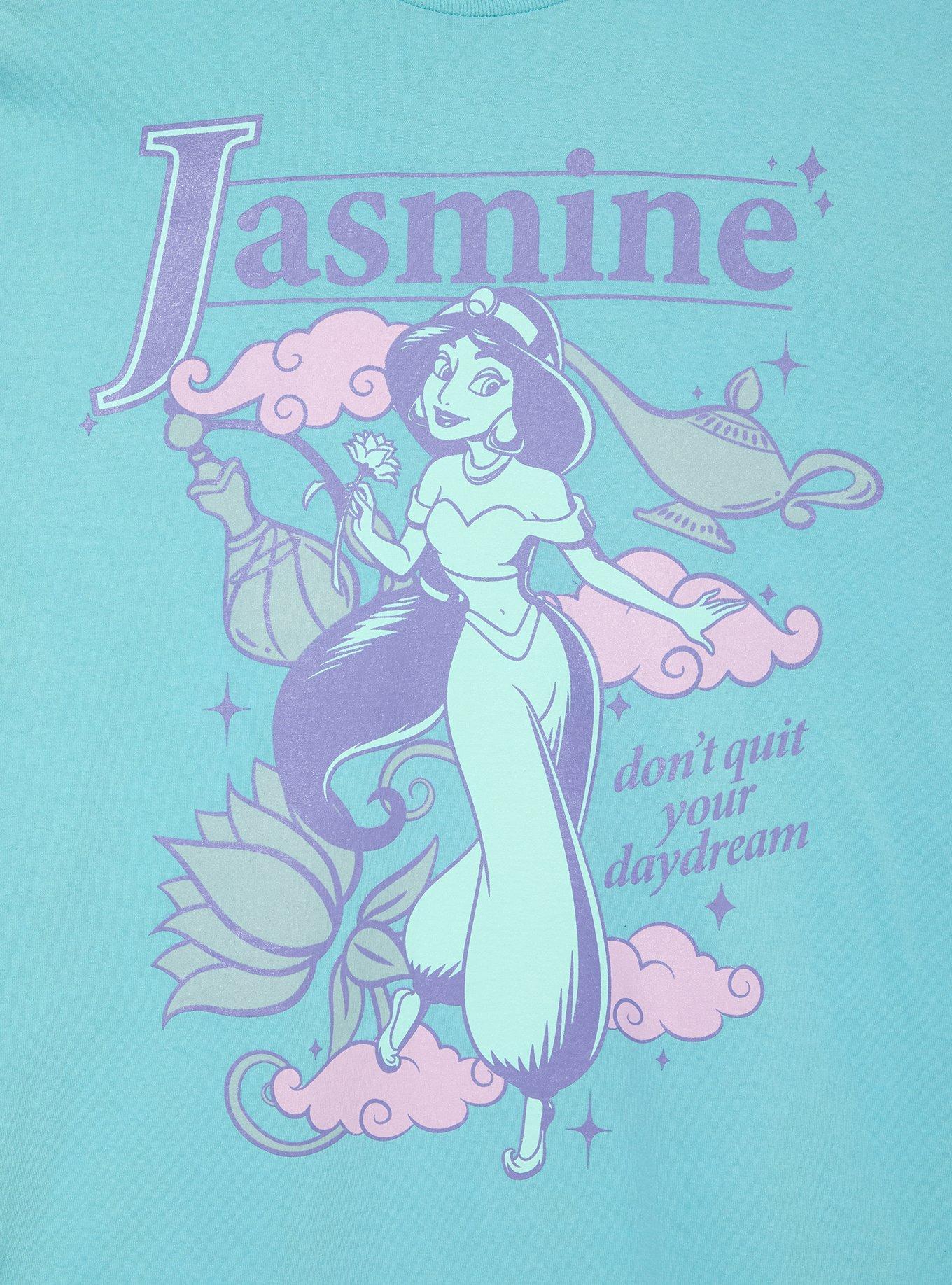 Disney Aladdin Jasmine Daydream Tonal Women's T-Shirt — BoxLunch Exclusive, , hi-res