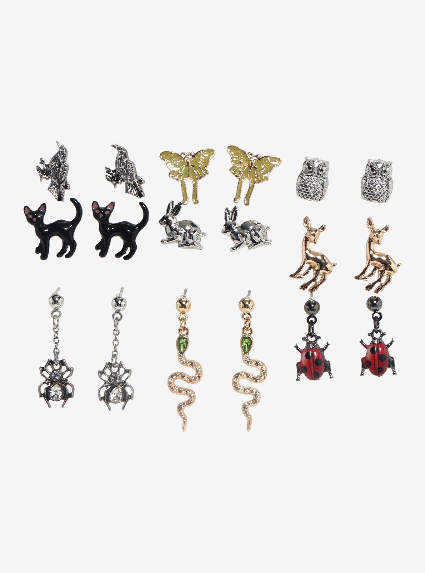 Spirit Omen Animals Stud Earring Set, , hi-res