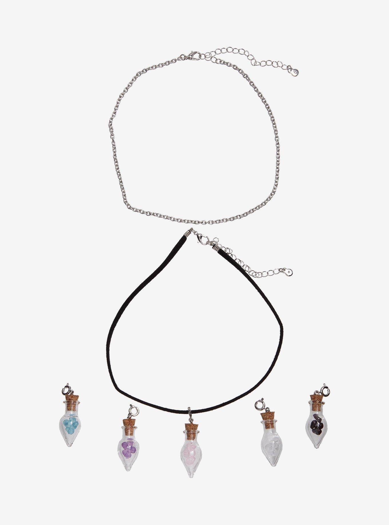 Spellbound Vial Interchangeable Charm Necklace Set, , hi-res