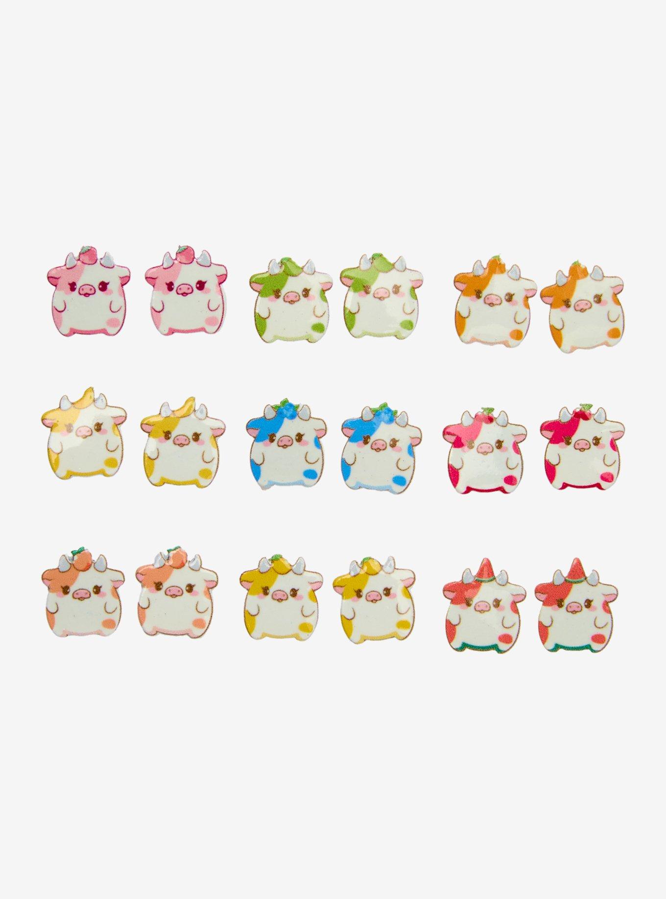 Sweet Society Fruity Cows Stud Earring Set, , hi-res