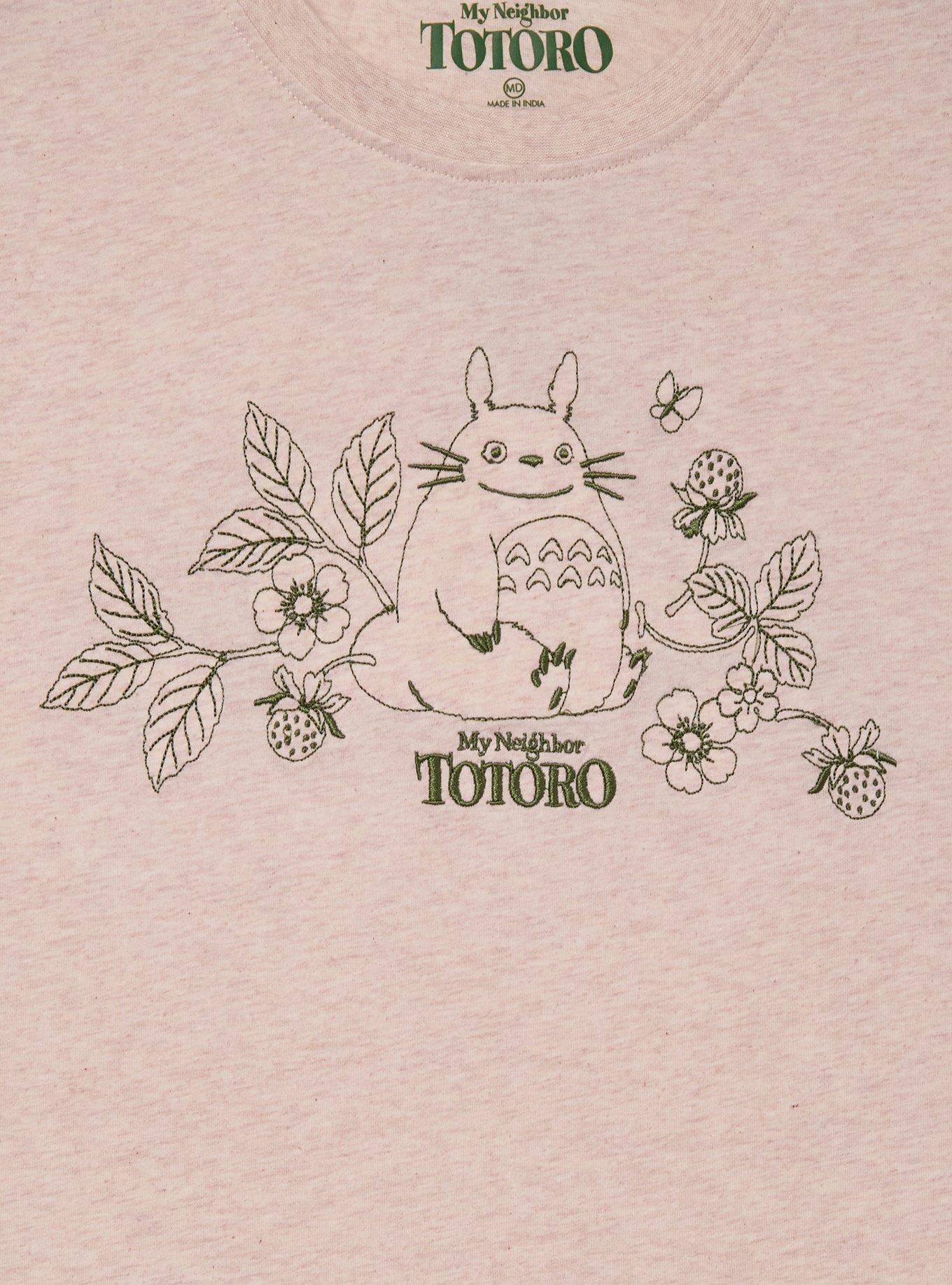 Studio Ghibli&reg; My Neighbor Totoro Embroidered Floral Totoro Women's T-Shirt - BoxLunch Exclusive, , hi-res