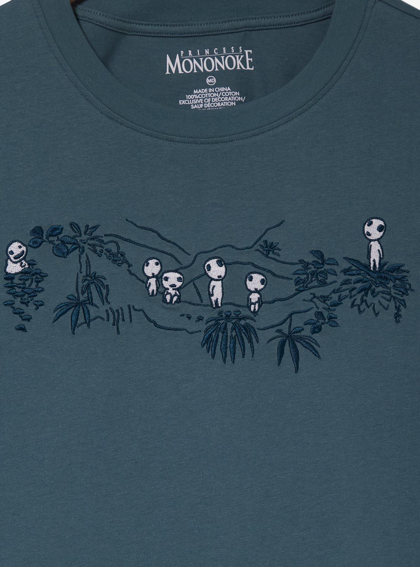 Studio Ghibli&reg; Princess Mononoke Embroidered Glow-in-the-Dark Kodama Women's T-Shirt - BoxLunch Exclusive, , hi-res