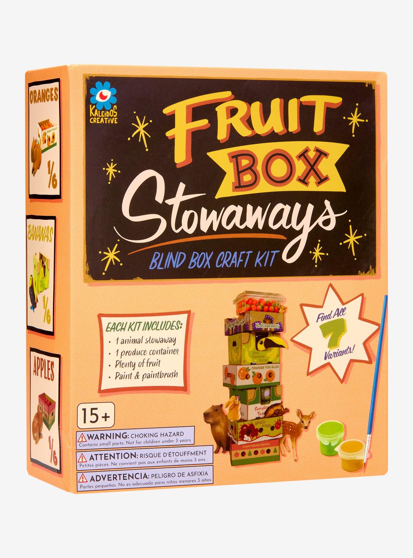 Kaleidos Creative Fruit Box Stowaways Blind Box Craft Kit, , alternate