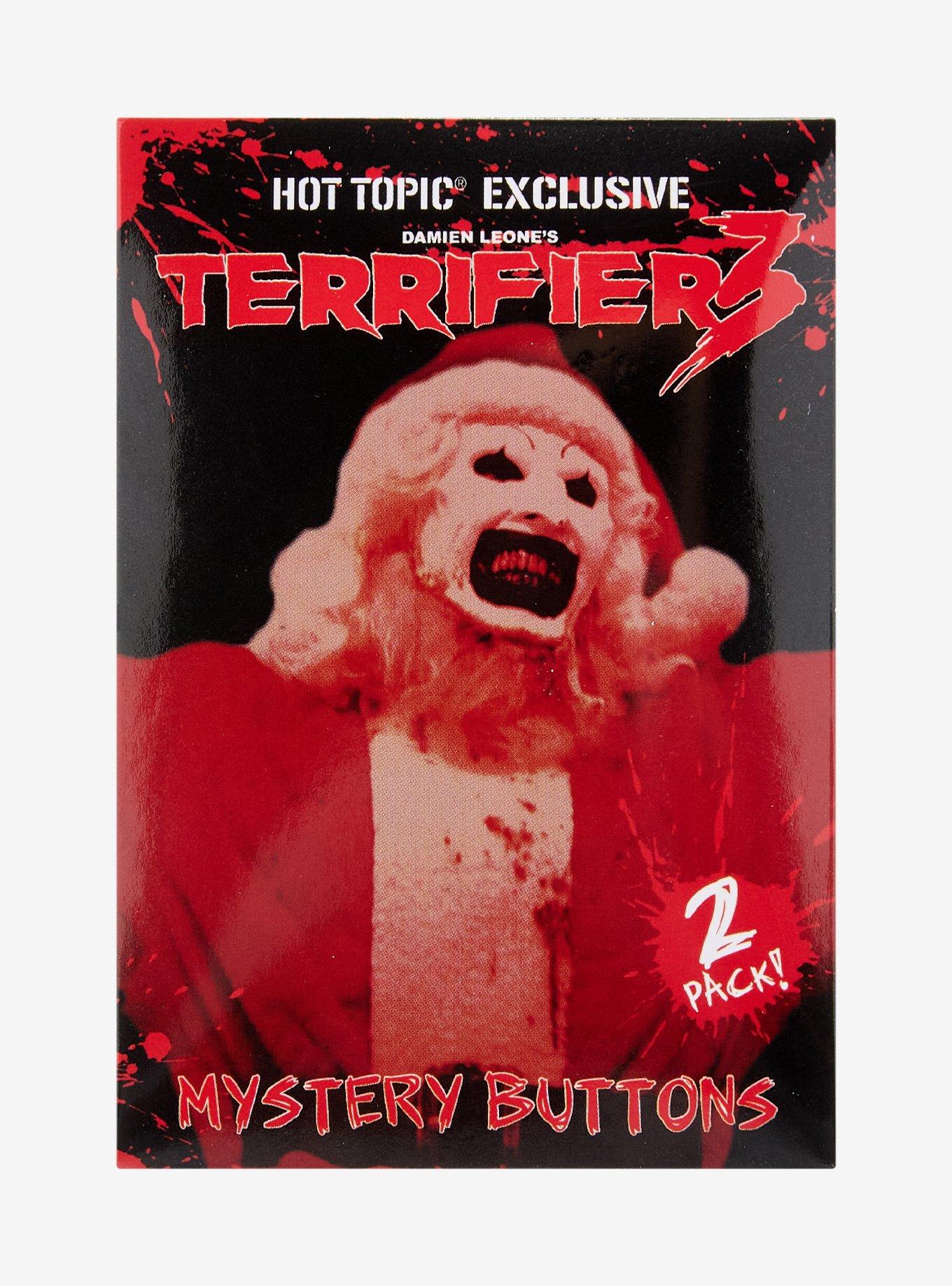 Terrifier 3 Blind Bag Button 2 Pack, , alternate