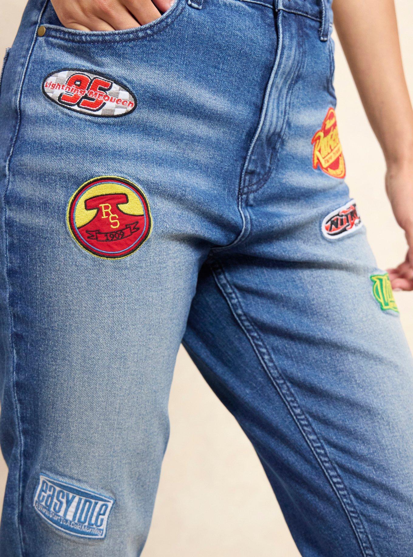 Disney Pixar Cars Patches Women's Denim Jeans &mdash; BoxLunch Exclusive, DENIM, alternate - view 5