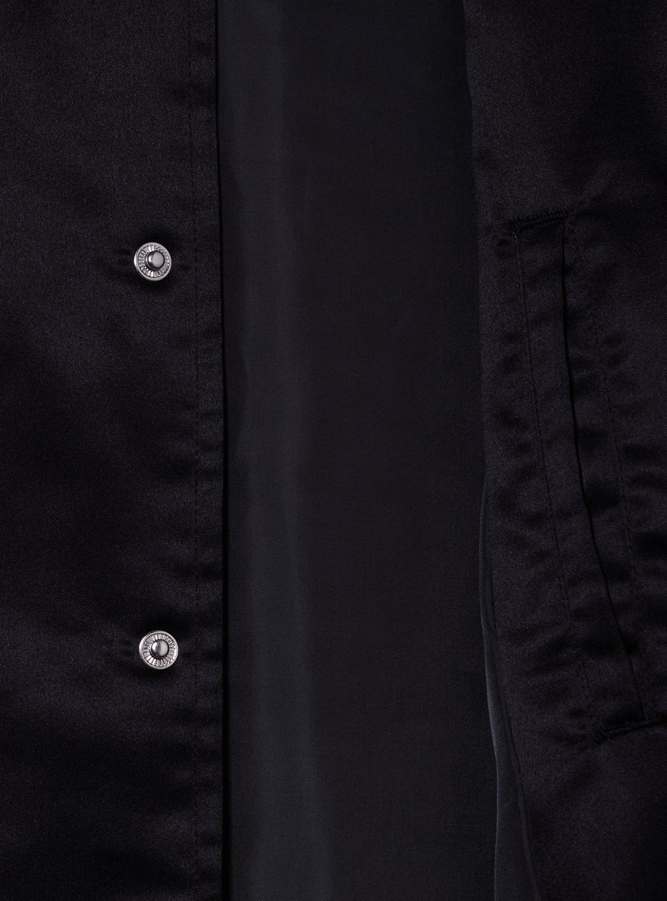 Hazbin Hotel Title Bomber Jacket &mdash; BoxLunch Exclusive, BLACK, alternate