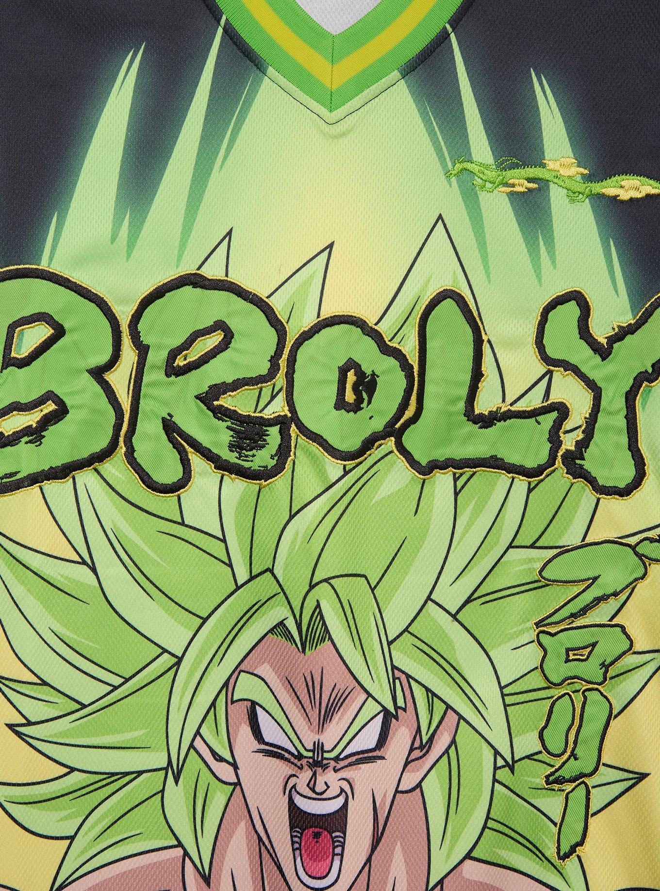 Dragon Ball Z Broly Batting Jersey - BoxLunch Exclusive, BLACK, alternate