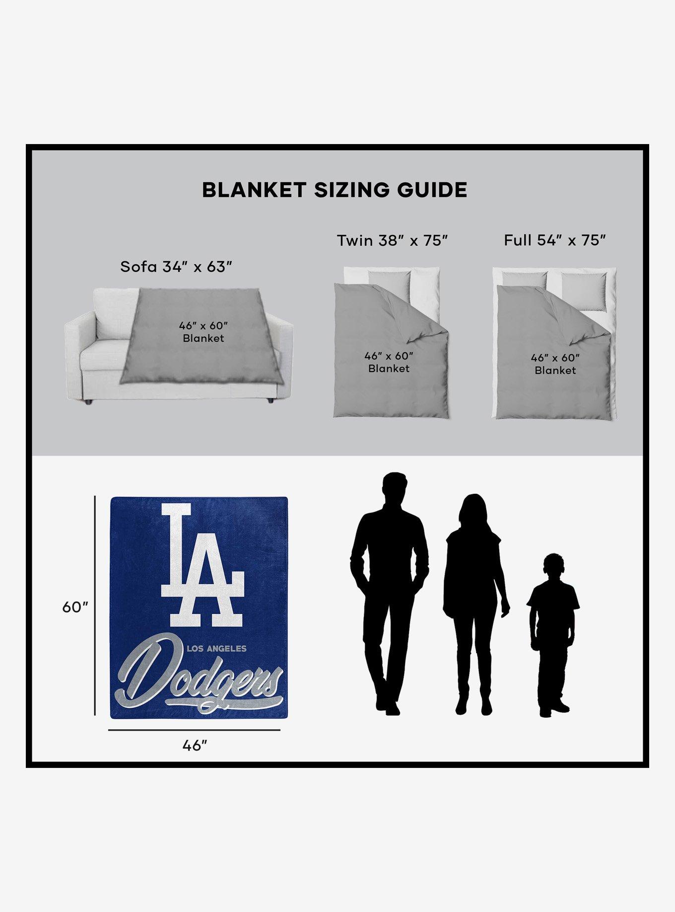 MLB Los Angeles Dodgers Signature Raschel Throw Blanket, , alternate