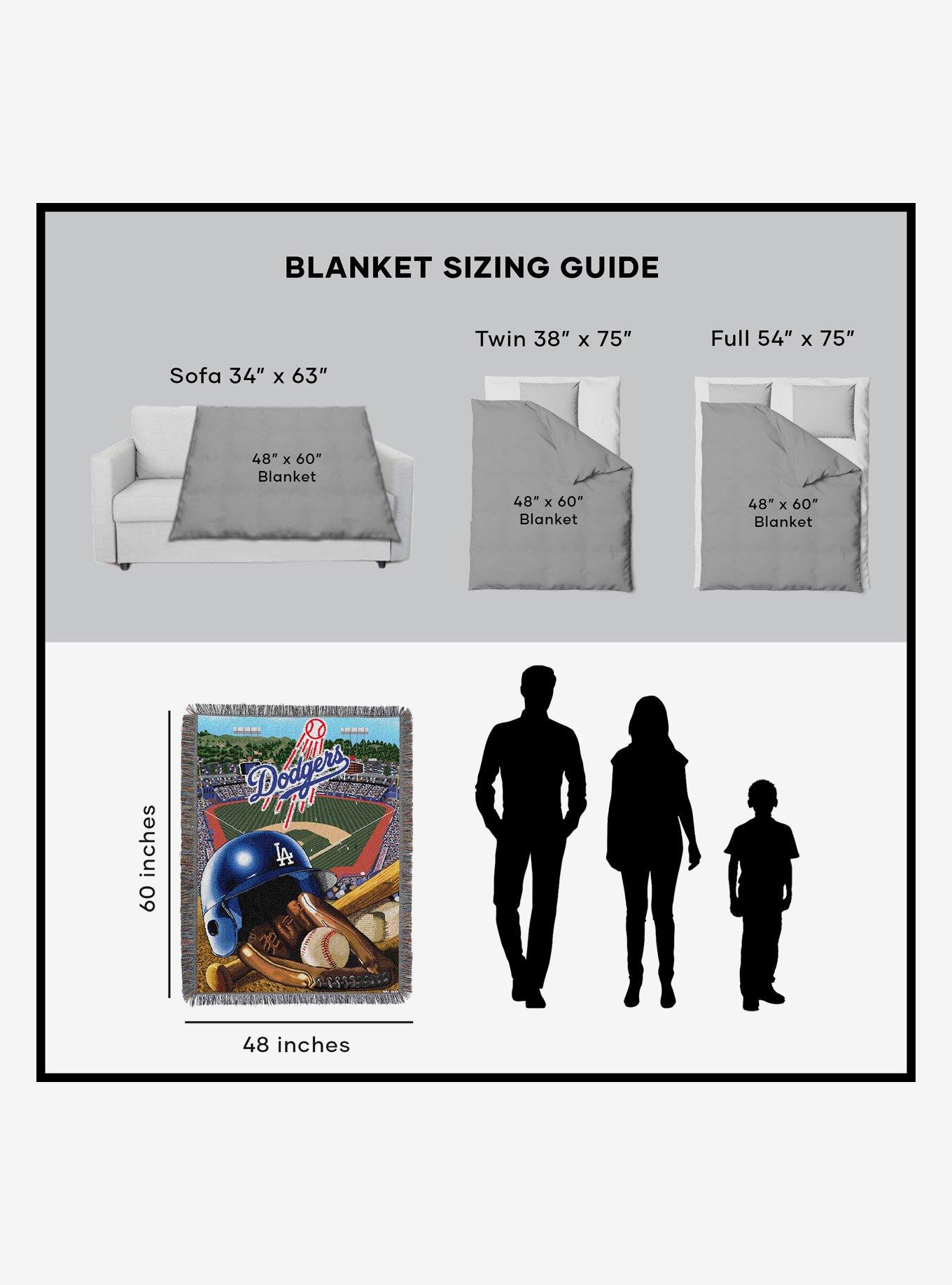 MLB Los Angeles Dodgers Homefield Advantage Tapestry Throw Blanket, , alternate