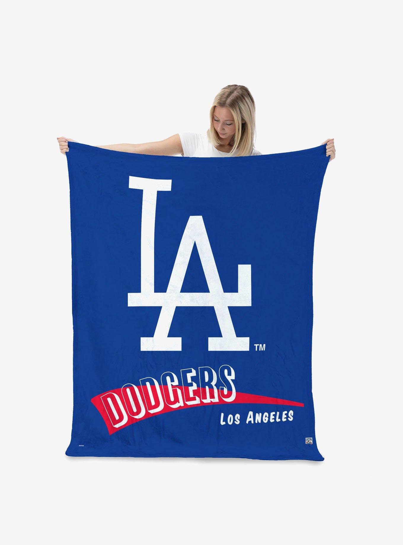 MLB CC Los Angeles Dodgers Throwback Silk Touch Throw Blanket, , alternate