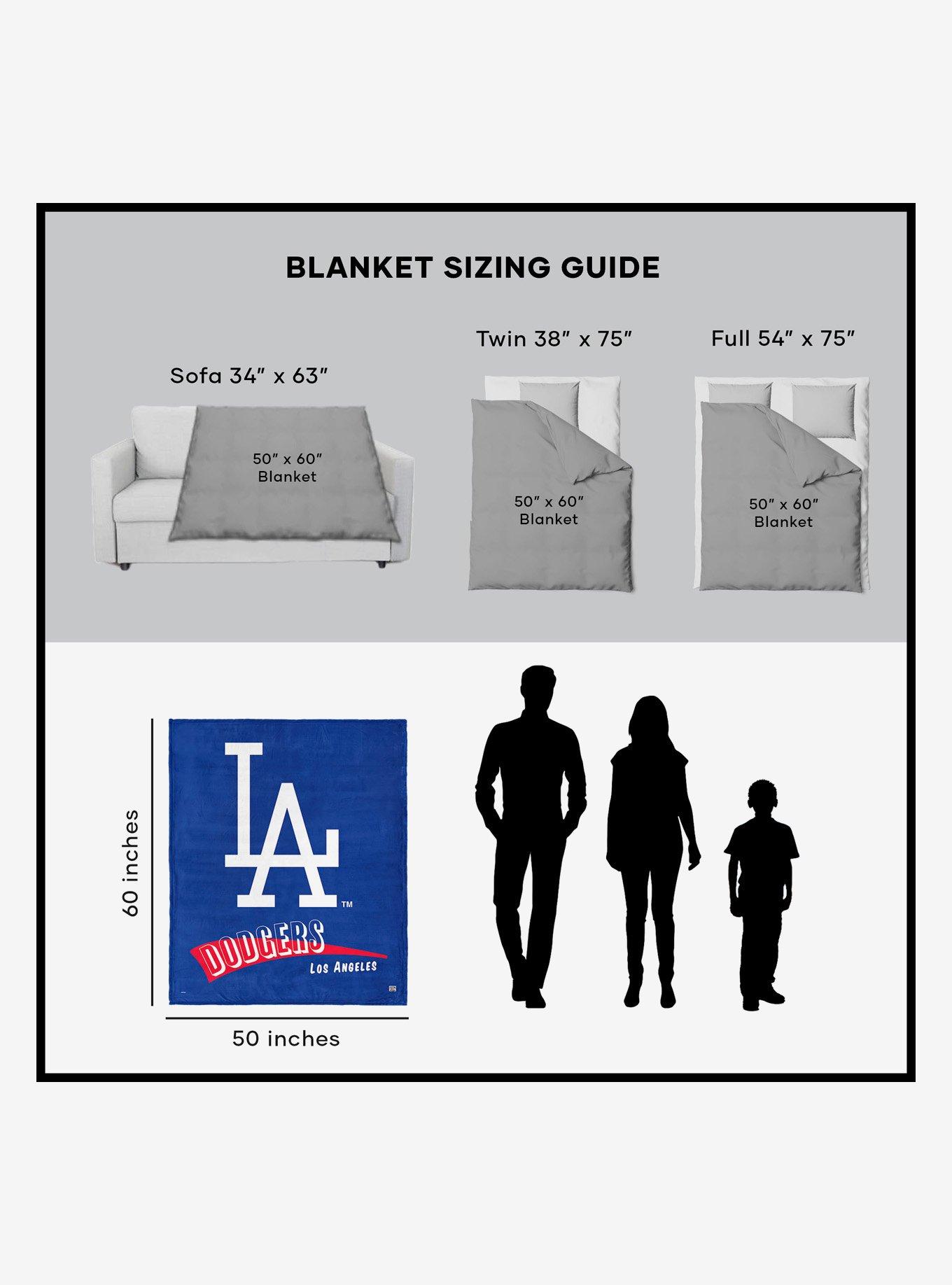 MLB CC Los Angeles Dodgers Throwback Silk Touch Throw Blanket, , alternate